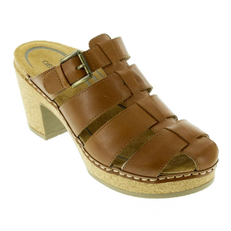 Aetrex Cally - Cognac Chunky Platform Sneaker Style  