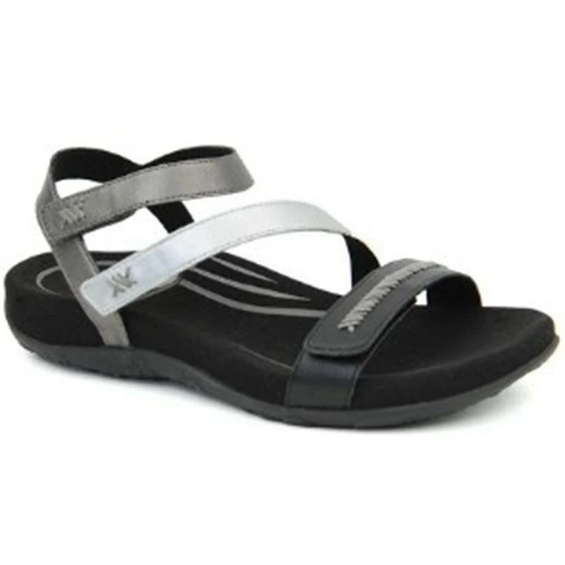 Aetrex Gabby - Black Multi Hip - Hop Sneaker Style  
