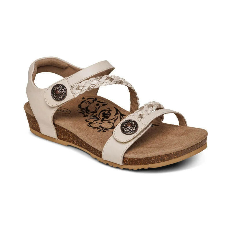 Aetrex Jillian - Ivory Monochromatic Shoe Look  