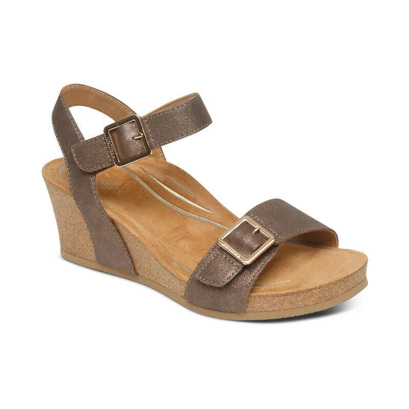 Aetrex Lexa - Bronze Ivy League Loafer Look 