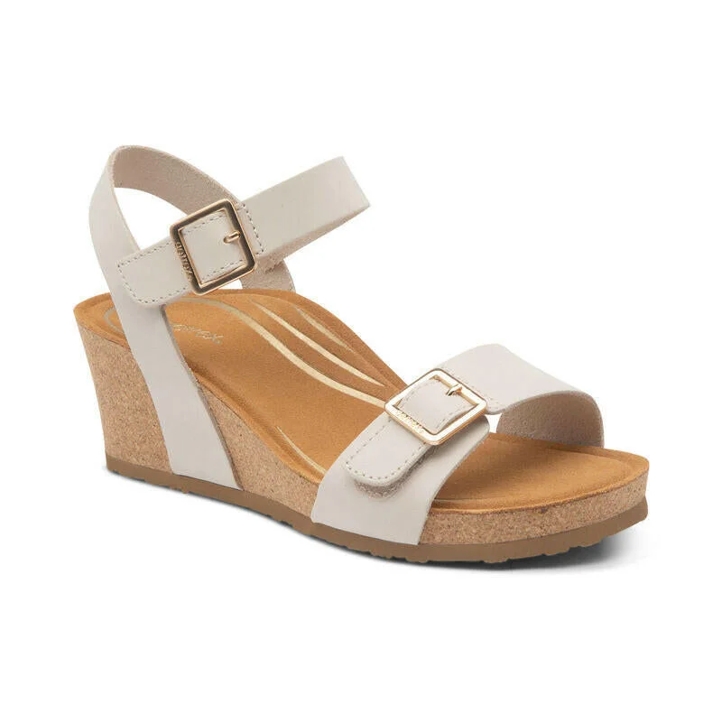 Aetrex Lexa - Ivory Blue Coast Loafer Aesthetic 
