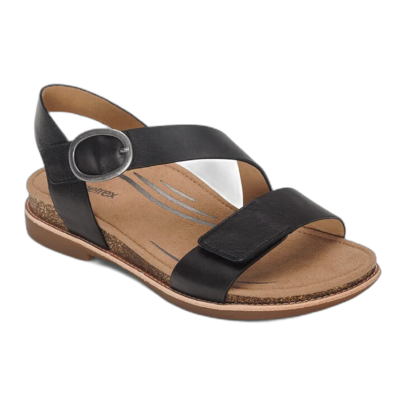 Tamara Asymmetrical Quarter Strap Sandal Waterproof Hiking Boot Design  