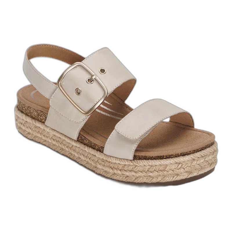 Vania Arch Support Platform Sandal Strap - Up Sandal Resort Style  