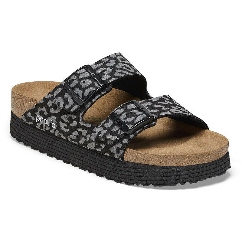 Birkenstock Arizona Women's Platform Sandals - Leopard Chunky Platform Sneaker Style  