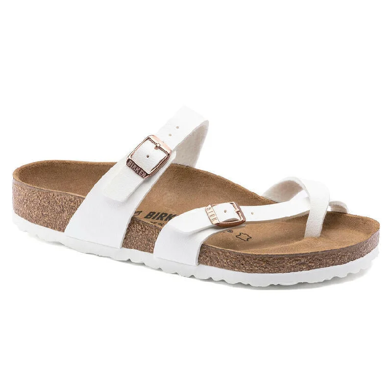 Birkenstock Mayari - White Patchwork Shoe Aesthetic  