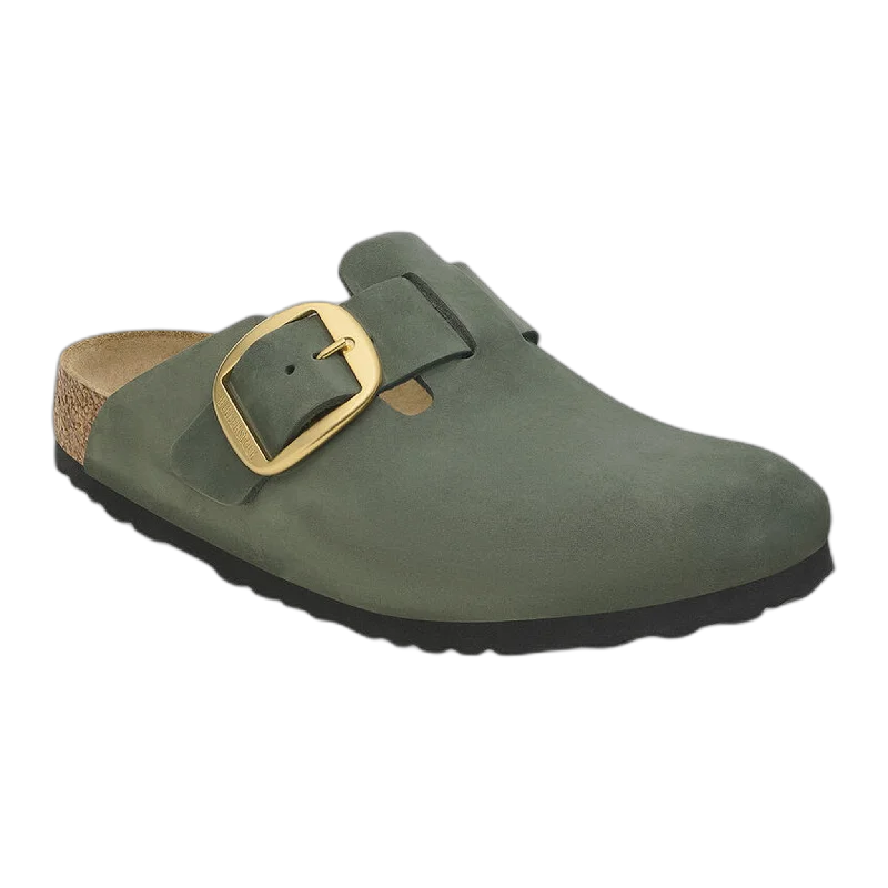 Boston Big Buckle Nubuck Leather Ivy League Loafer Look 