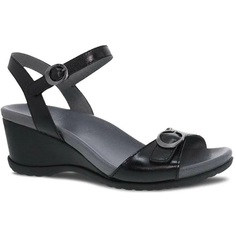 Dansko Arielle - Black Checkered Shoe Pattern Look  