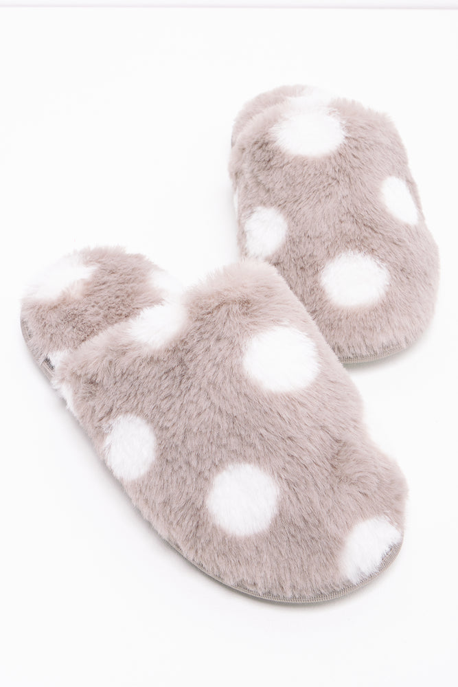 Dot Slipper Grey