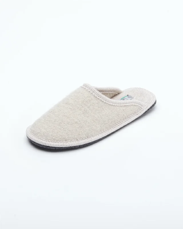 Women's Boiled Wool Stella Slipper Beige