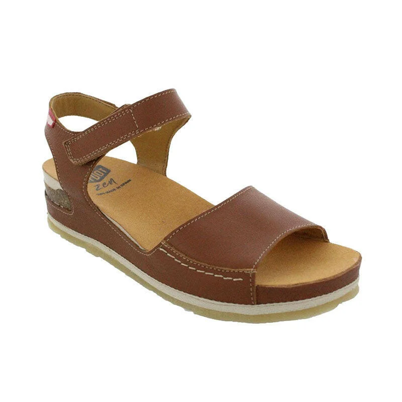On Foot Tucson Women's Sandals - Brown Leather Waterproof Hiking Boot Design  