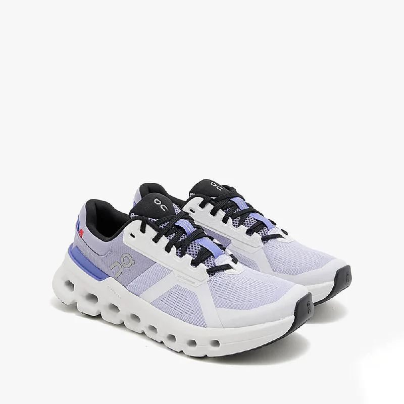 On Women's Cloudrunner 2 Shoes - Nimbus / Blueberry