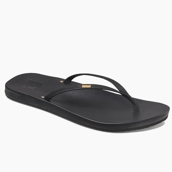 Reef Cushion Slim Sandal-Black Glow - in - the - Dark Shoe Design  