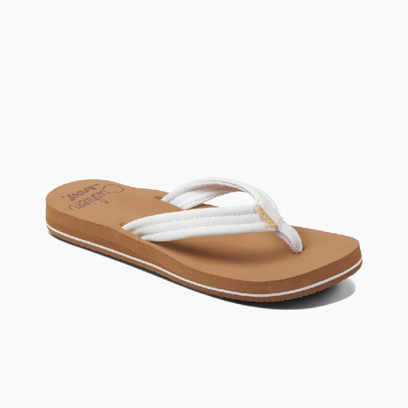 Reef Cushion Breeze Sandal-Cloud Metallic Trim Shoe Design  