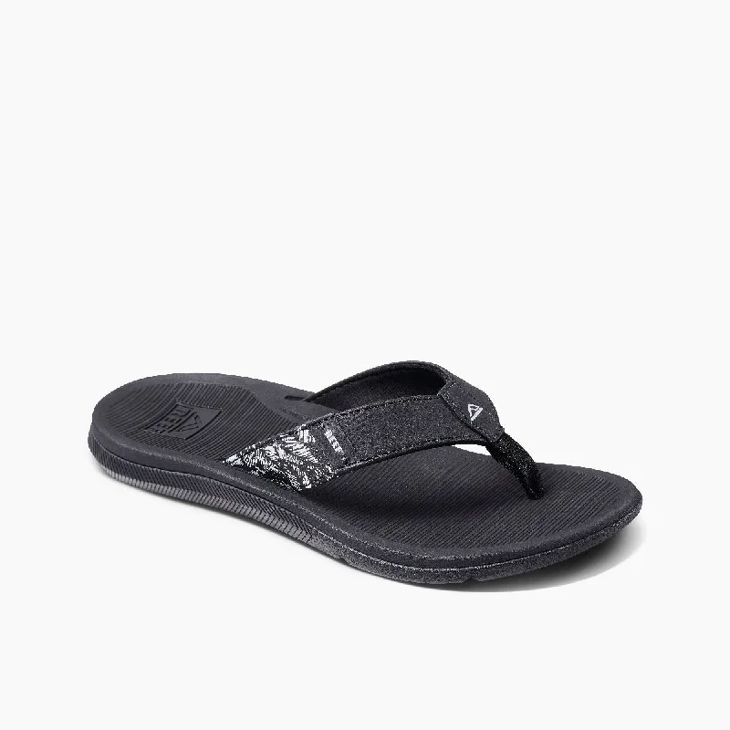Reef Santa Ana Sandal-Black/White Tech - Inspired Sneaker Look  