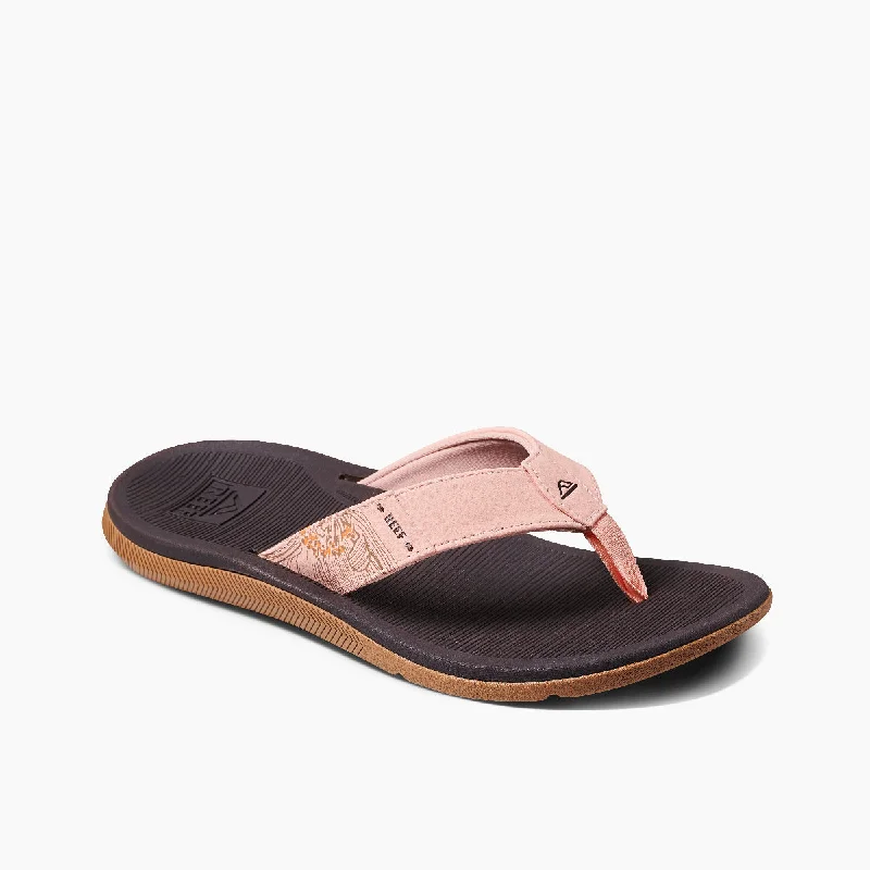 Reef Santa Ana Sandal-Peach Parfait Artisan - Crafted Loafer Style  