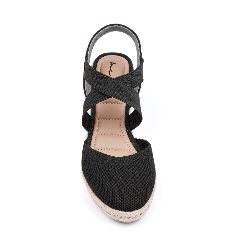 Skylen Espadrille Wedge Tailored Oxford Style 