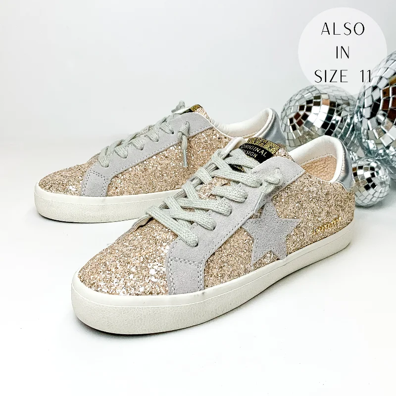 Vintage Havana | Palmer Sneakers in Champagne Glitter