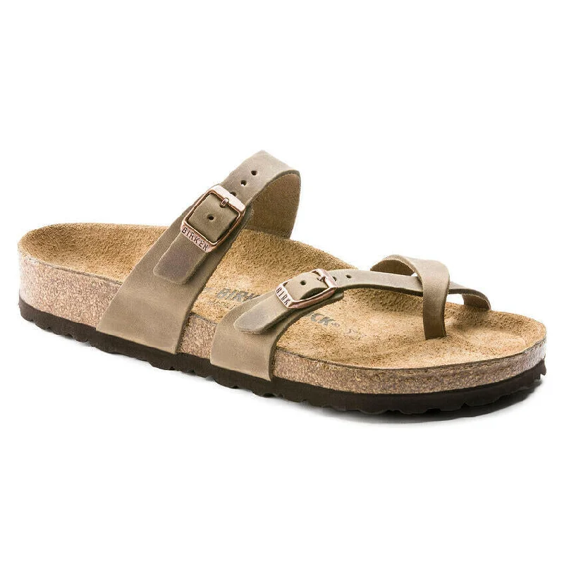 Birkenstock Mayari - Tobacco Checkered Shoe Pattern Look  